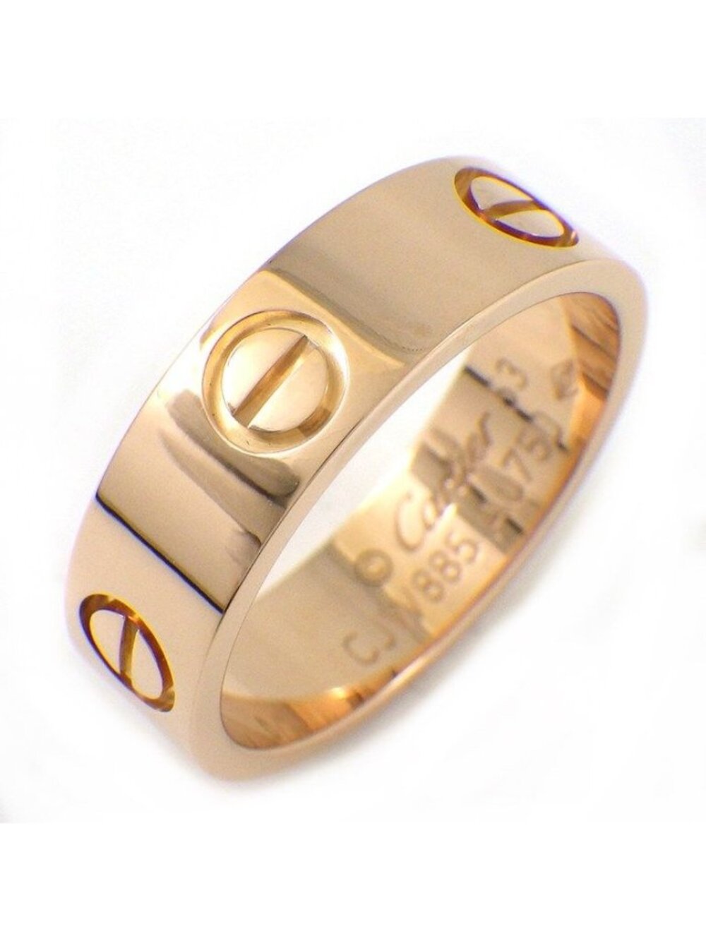 Cartier Ring Love Classic Model MM 18k Pink Gold